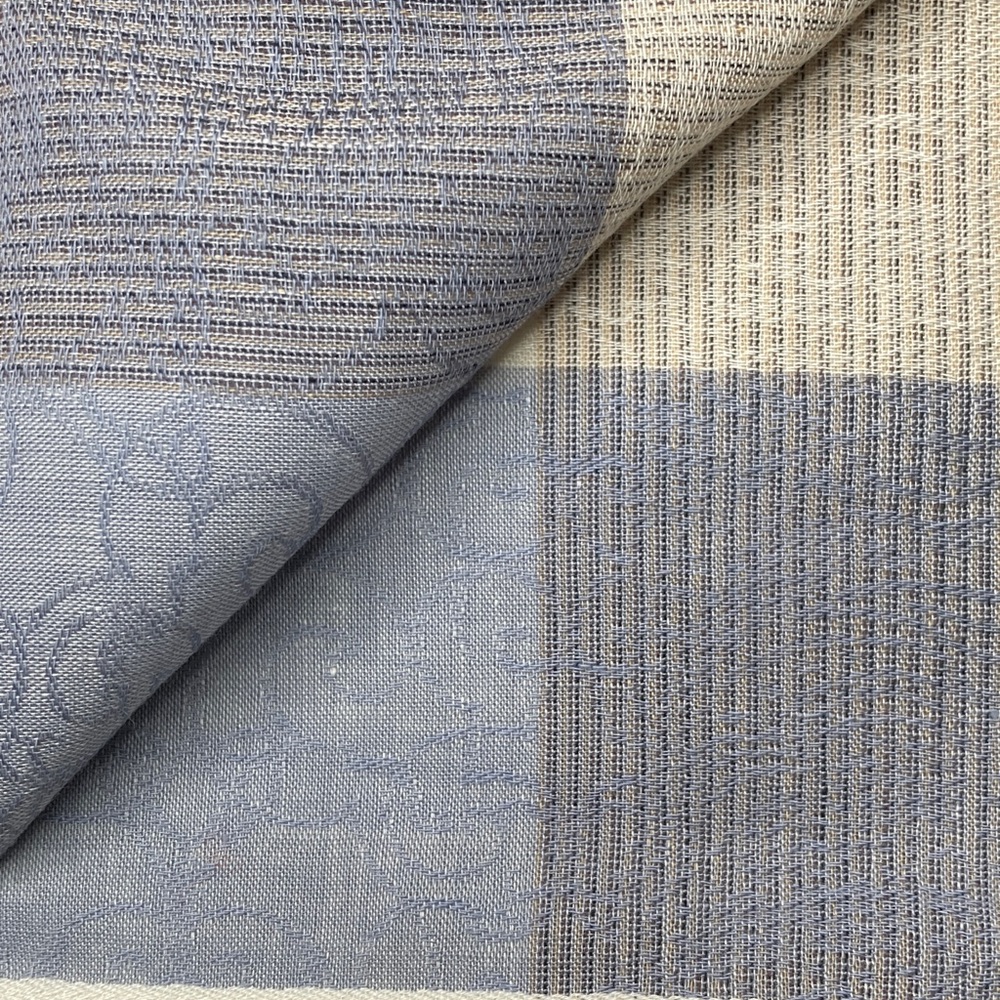Dior Blue and Cream Patterned Scarf - Picture 3 of 3